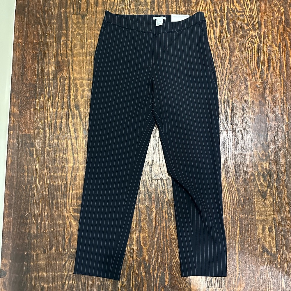 NEW WITH TAGS H&M Navy Pinstripe Dress Pants